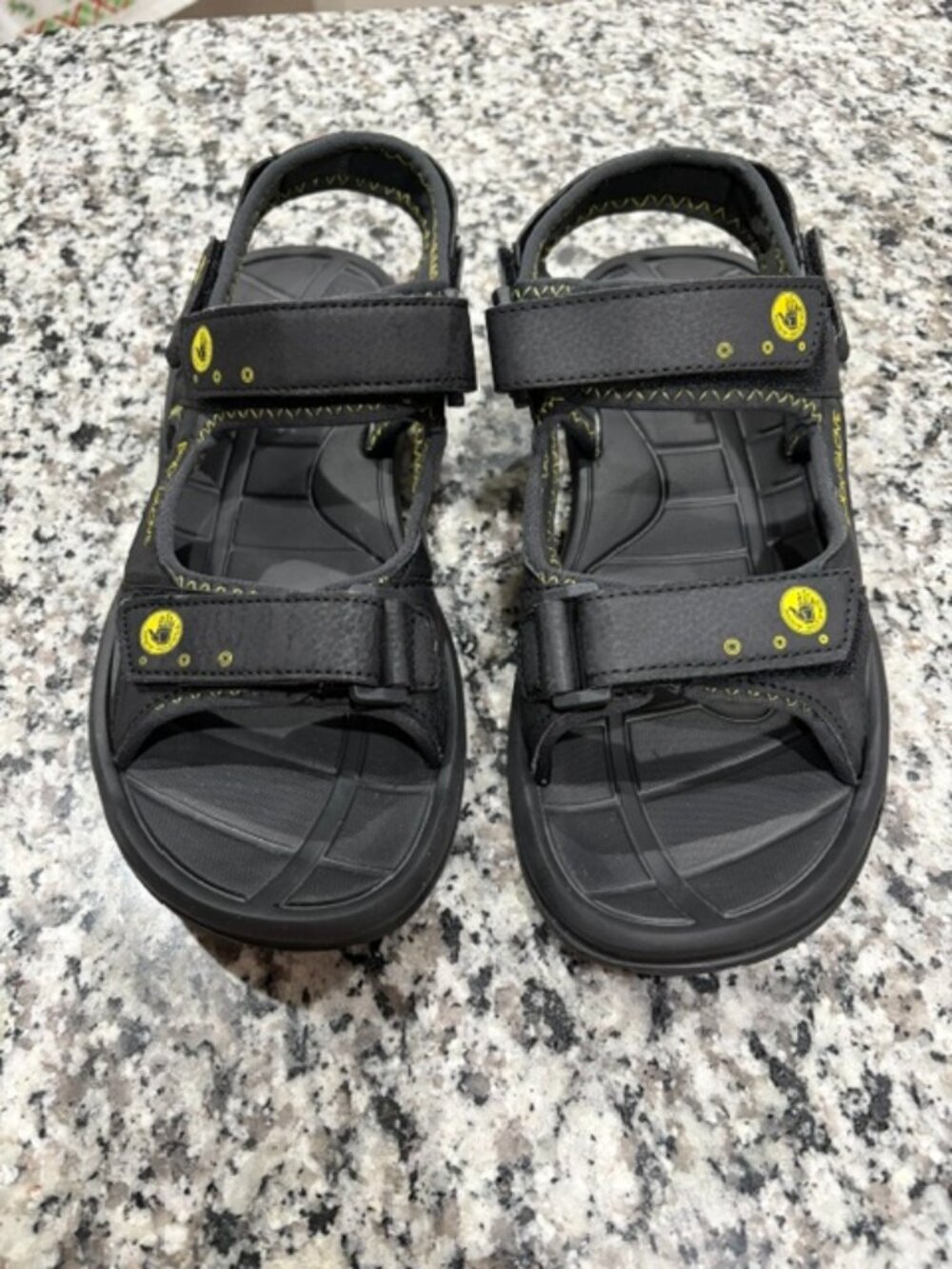 Body Glove Brand Men's Black Sandals, Size 10